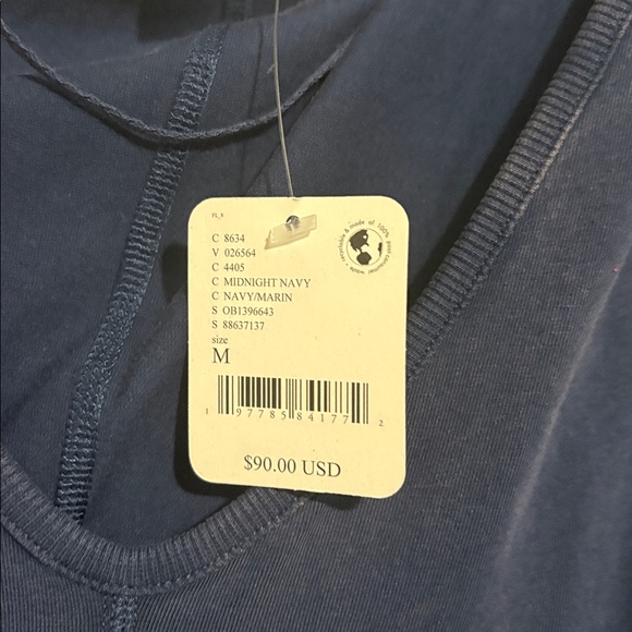 Free People Deep Blue Jumpsuit - Picture 2 of 5